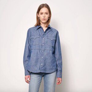 B Sides Denim Chambray Shirt M